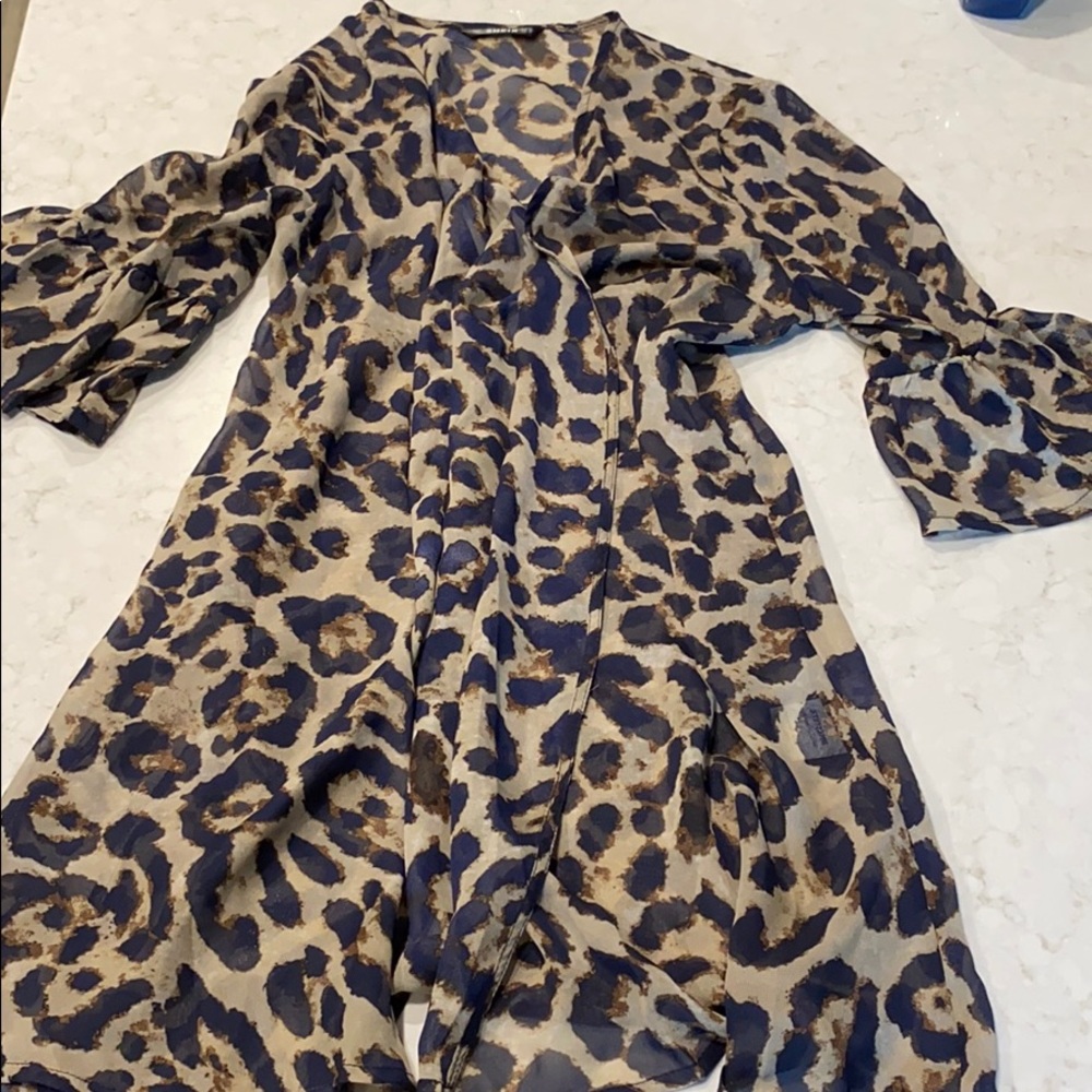 Cheetah Print Kimono